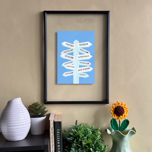 The World is waiting Floating Frame