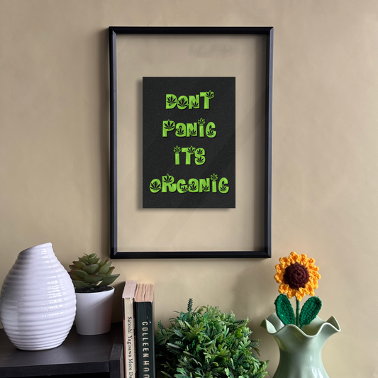 Don't Panic its Organic Floating Frame