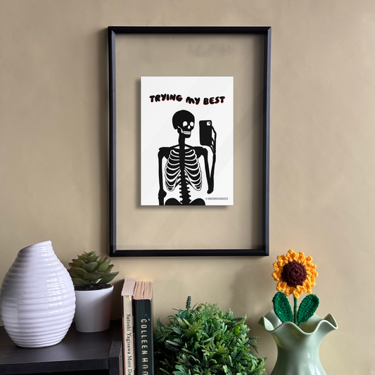 Exhausted But Iconic Floating Frame