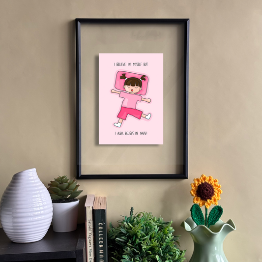 I believe In Naps Floating Frame