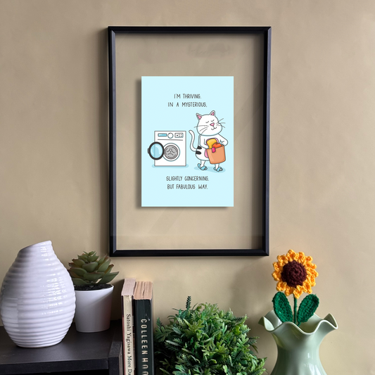 Thriving Kitty Floating Frame