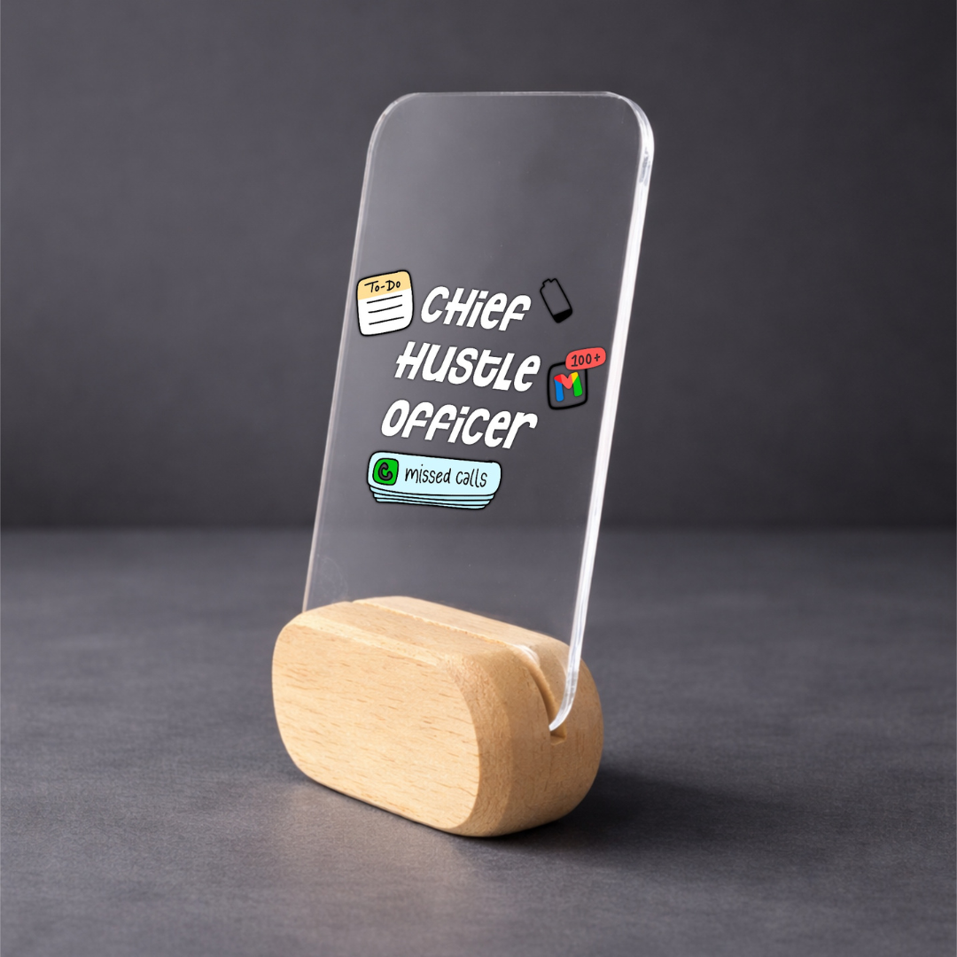 Chief Hustle Officer Desk Standee