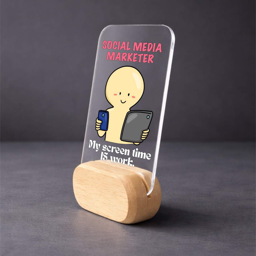 Social Media Life Desk Standee