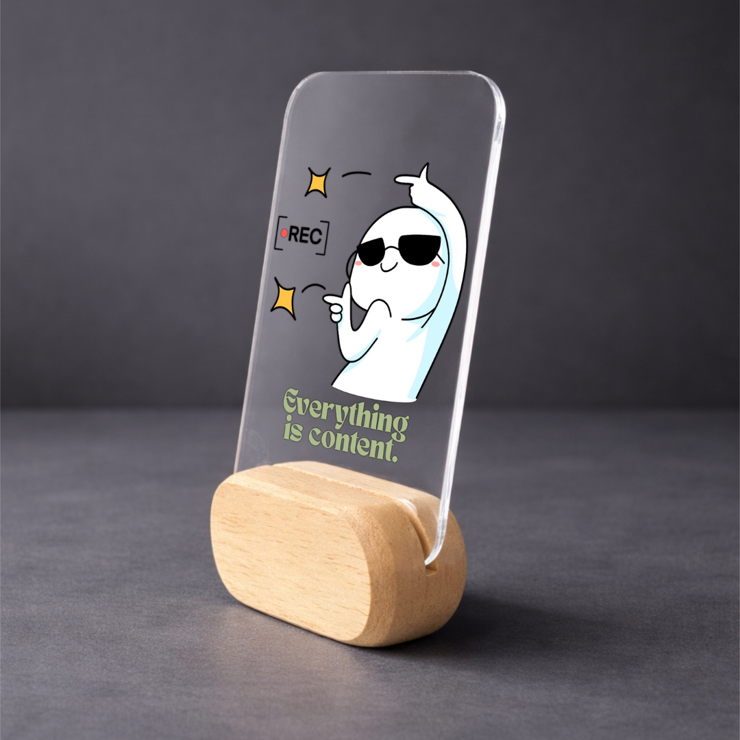 CONTENT IS LIFE Desk Standee