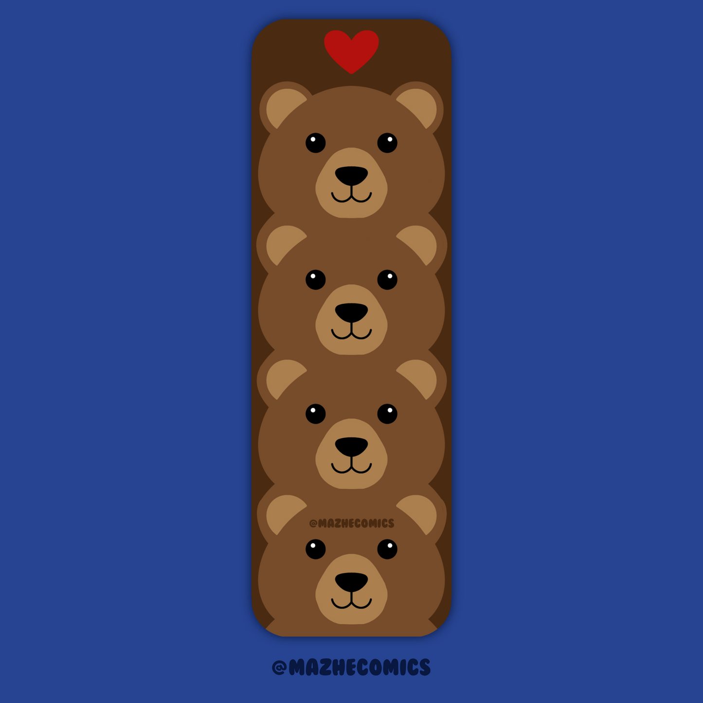 Bear Long Bookmark