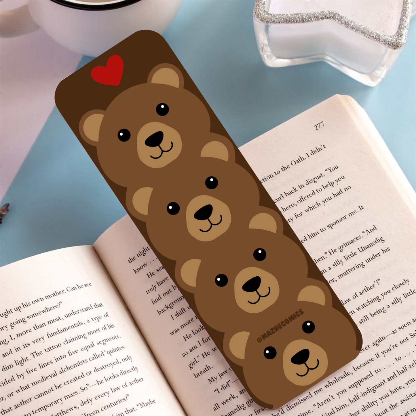 Bear Long Bookmark