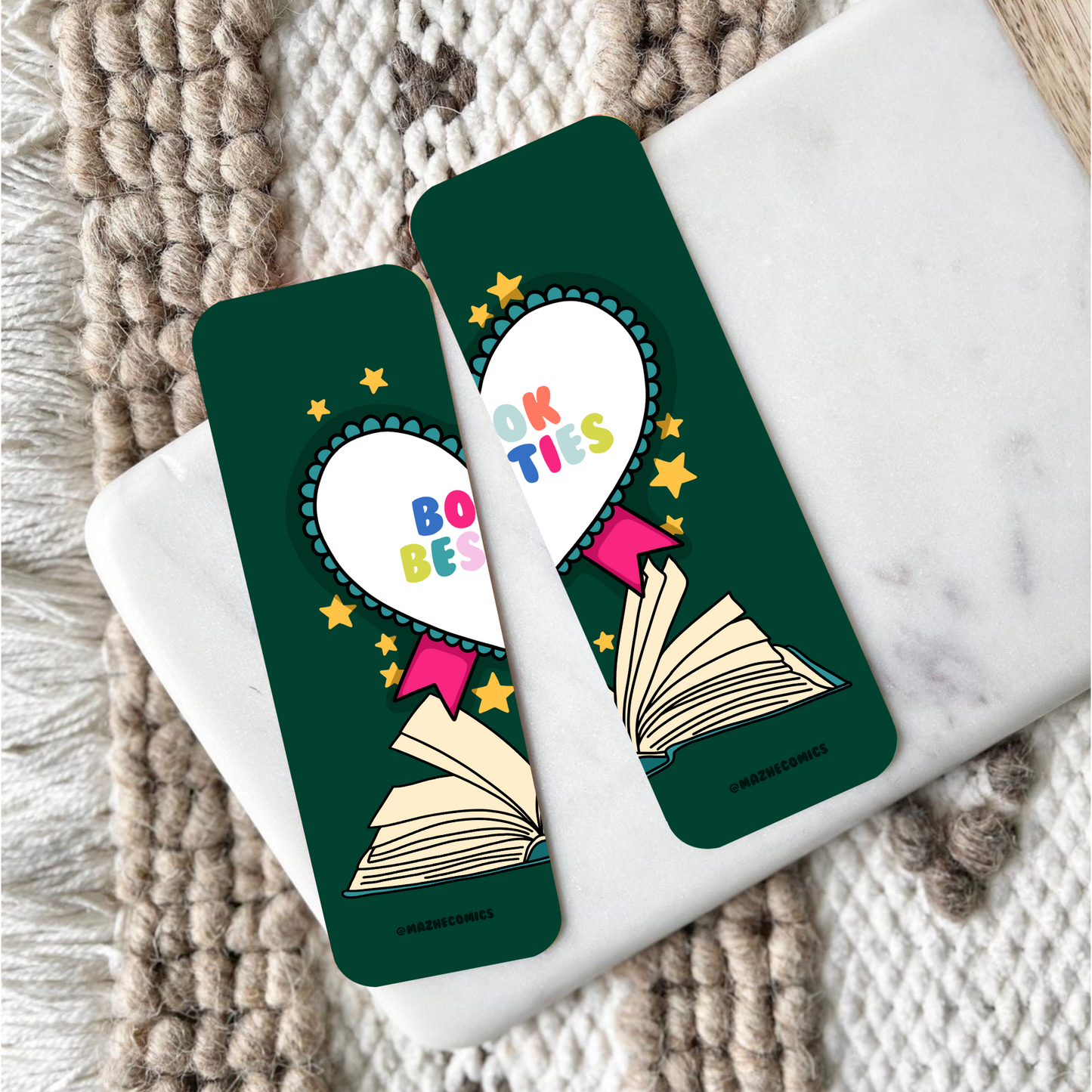 Set of 2 Book Besties Long Bookmark