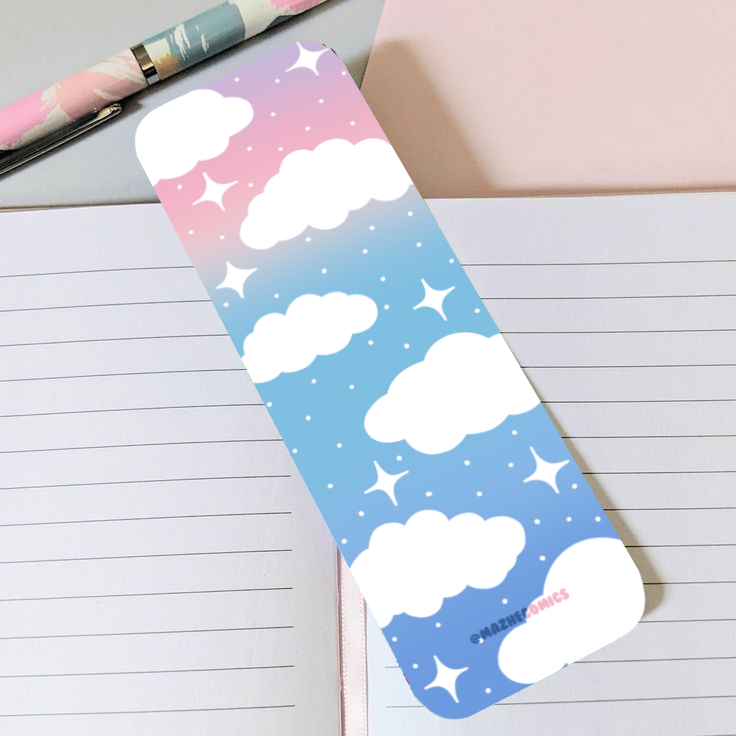 Cloudy Moody Long Bookmark