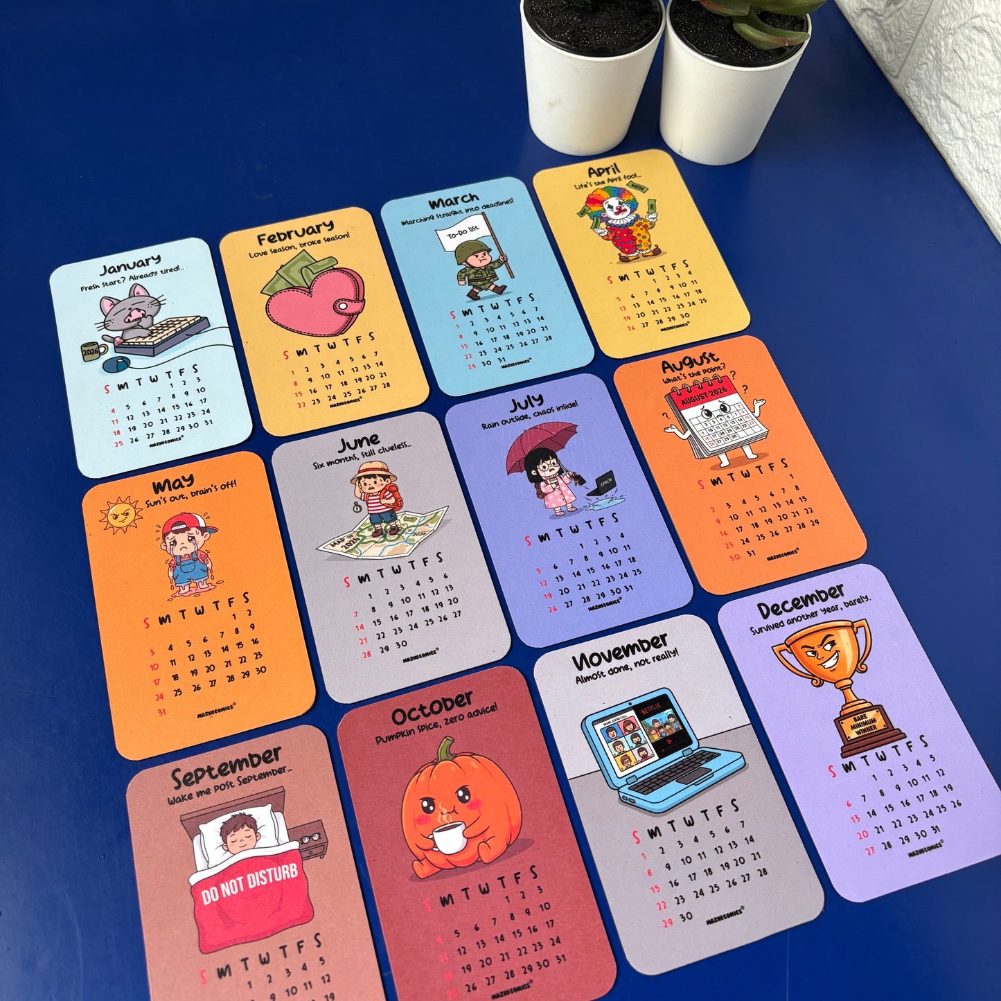 Magnetic Mood Calendar 2026