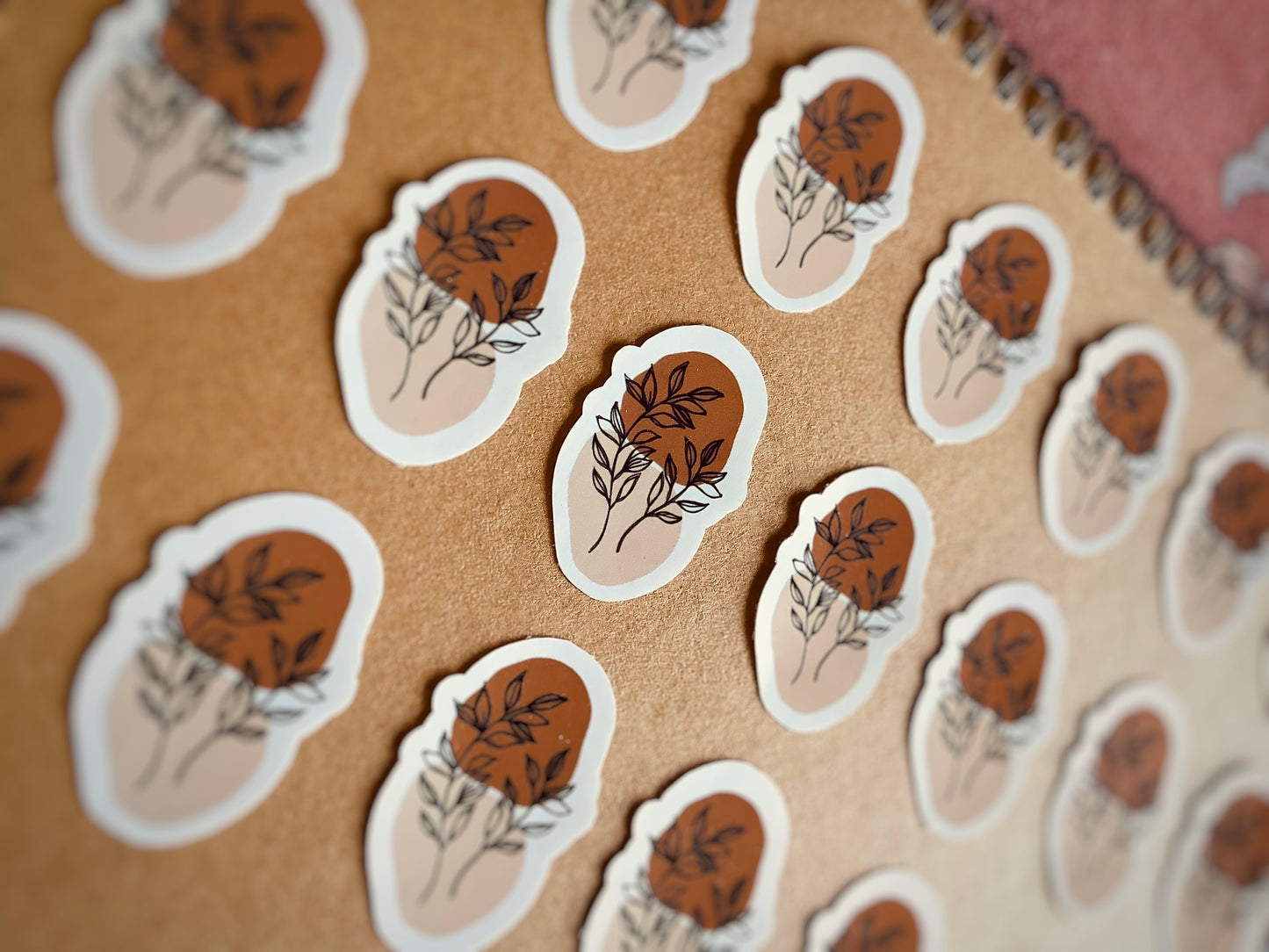 Brown Aesthetic Stickers (50pcs)