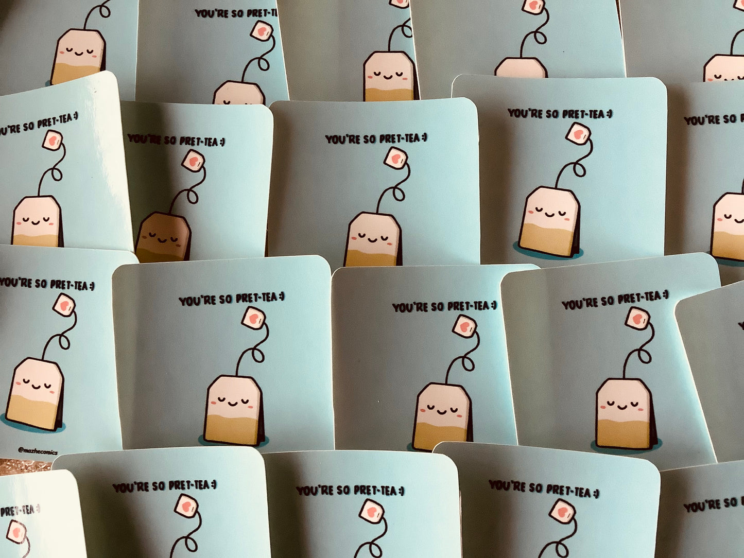 Squared Punny Stickers (50pcs)