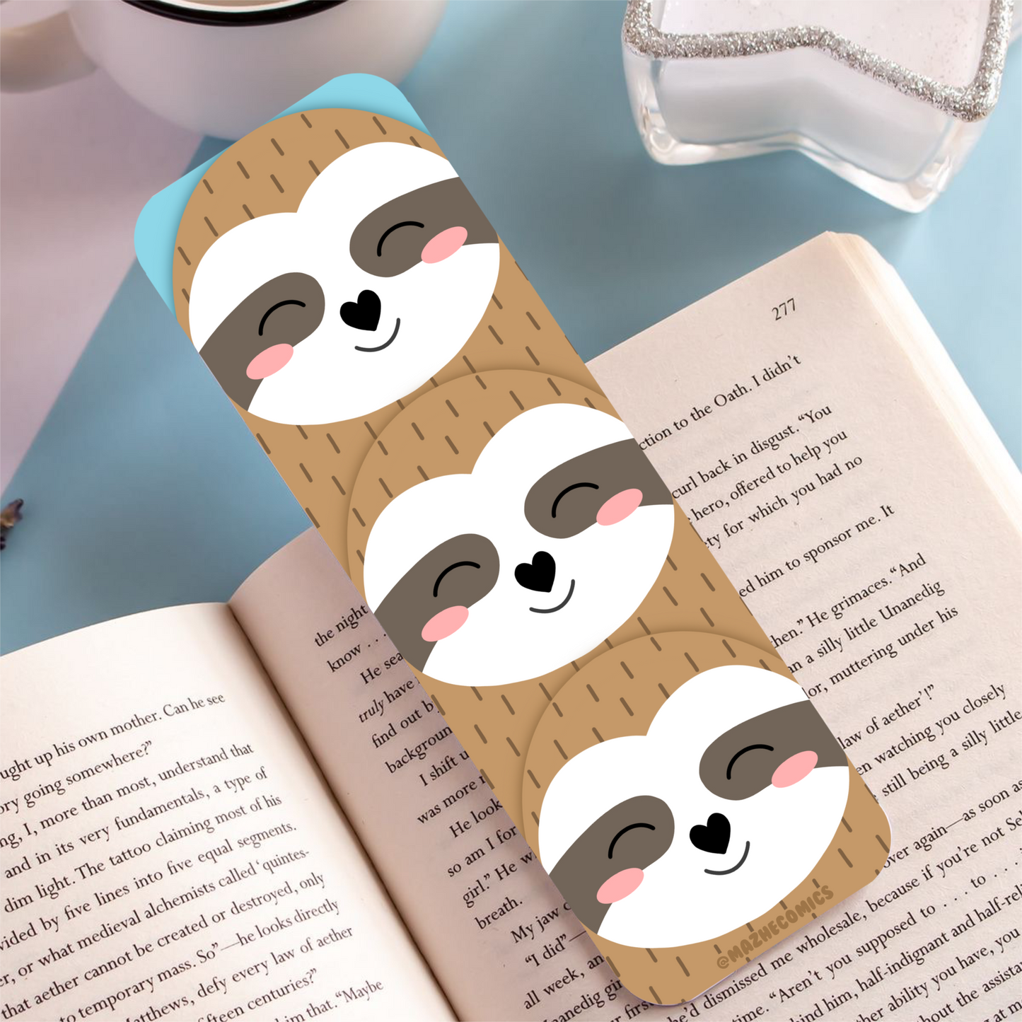 Slothy Long Bookmark