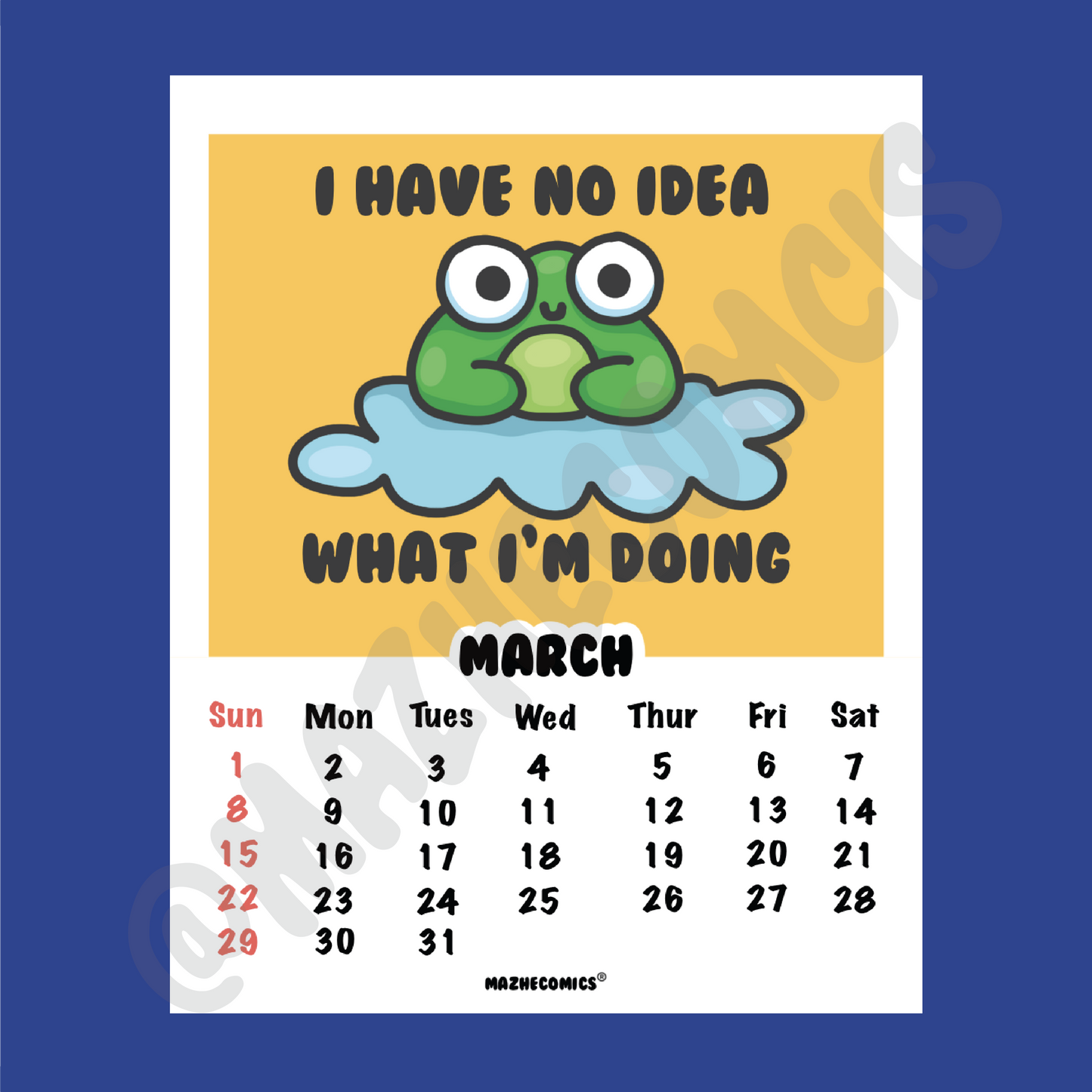 Hang In There 2026 Calendar