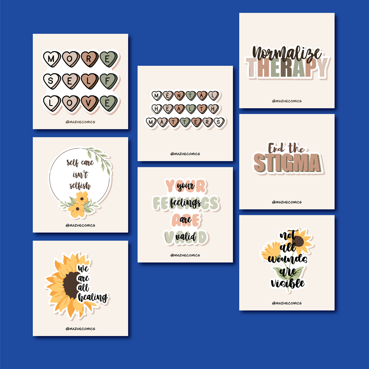 Mental Health and Self Care (8pcs)