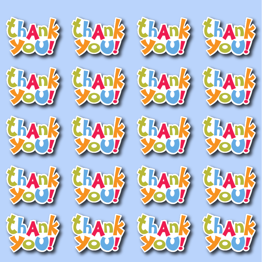 Thank You Stickers (50pcs)