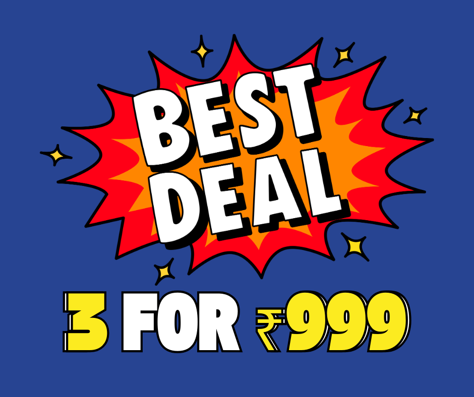 3 FOR ₹999