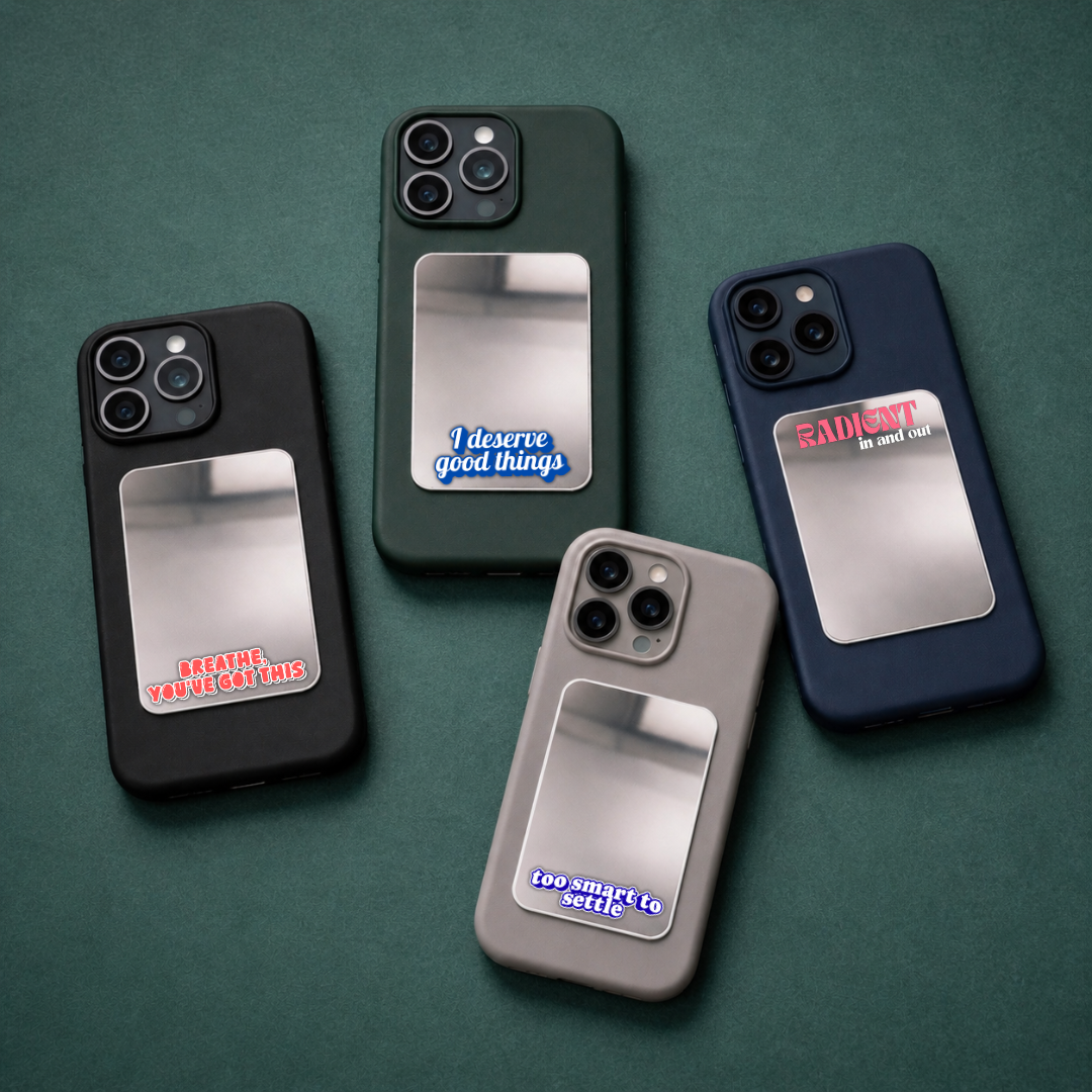 Gentle Reminder Phone Mirror Set