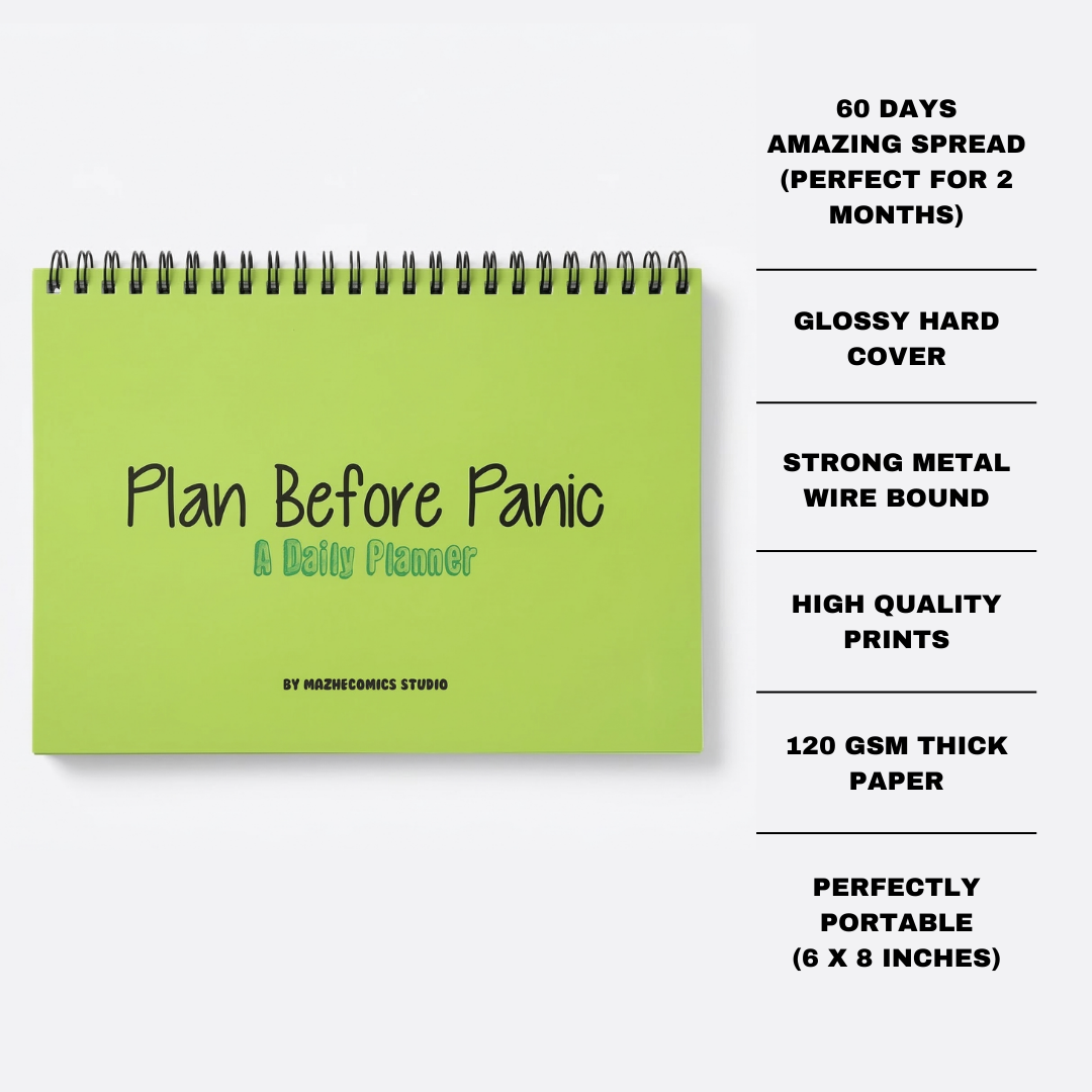 Plan Before Panic Daily Planner