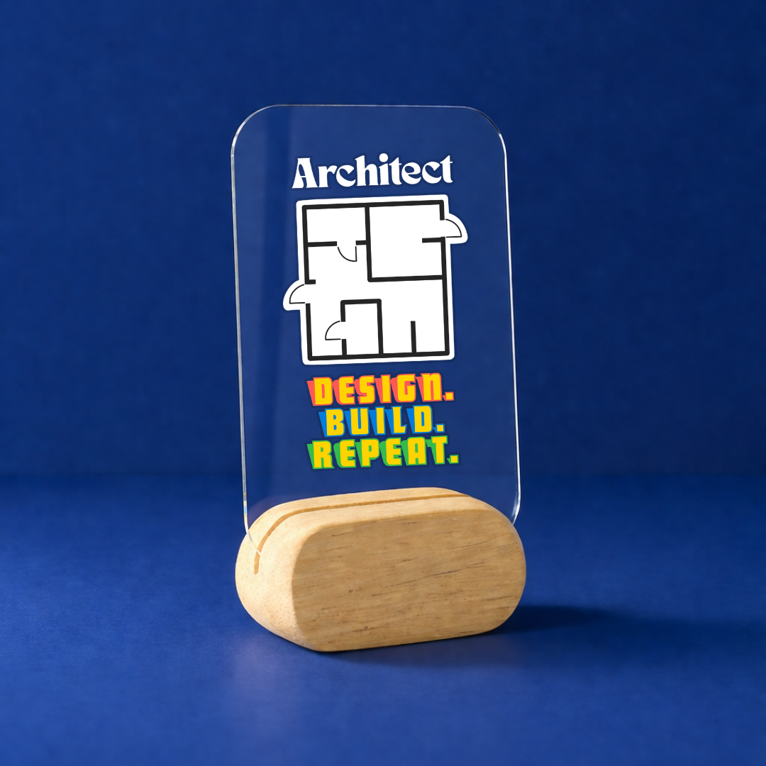 The Architect Desk Standee
