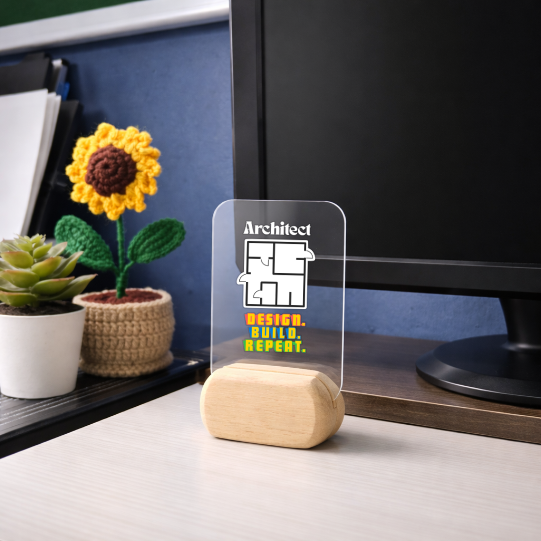 The Architect Desk Standee