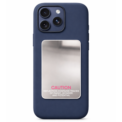 Caution Phone Mirror