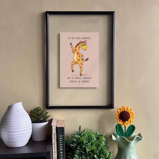Dancing Giraffe Floating Frame