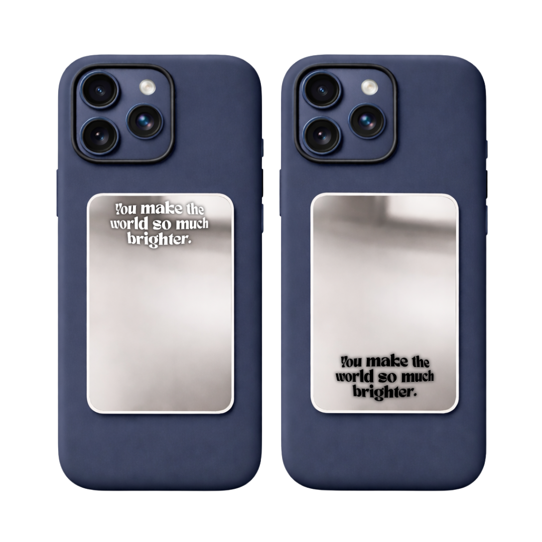 Make My World Go Brighter Phone Mirror Set