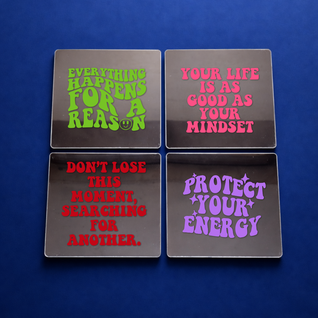 Protect Your Energy Affirmation Mirror Set (4pcs)