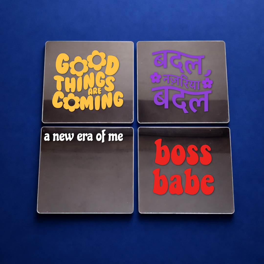 Main Character Era Affirmation Mirror Set (4pcs)