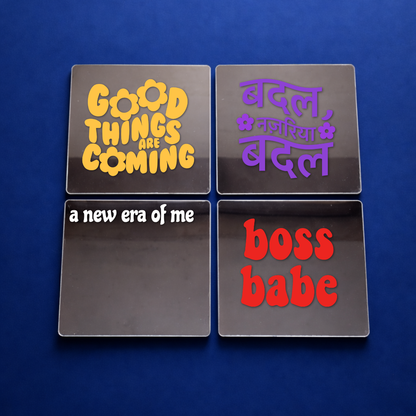Main Character Era Affirmation Mirror Set (4pcs)