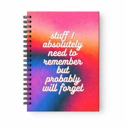 Small Stuff I Absolutely Need to Remember Premium Notebook
