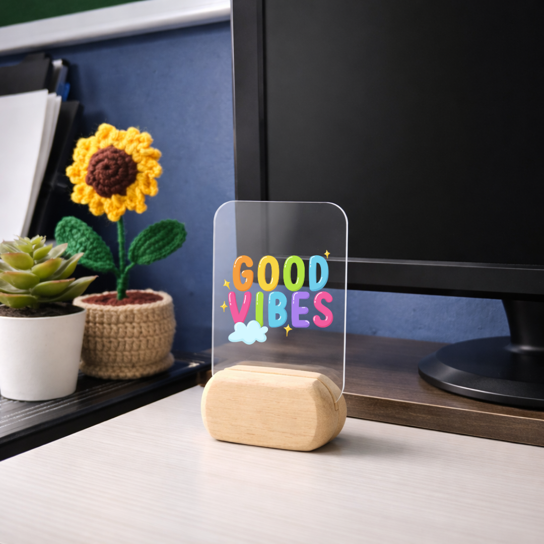 Good Vibes Desk Standee