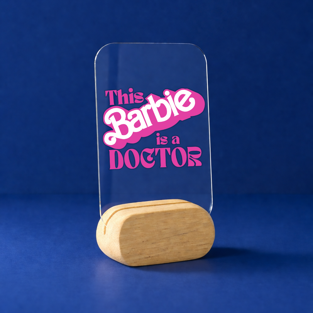Doc is Barbie Desk Standee