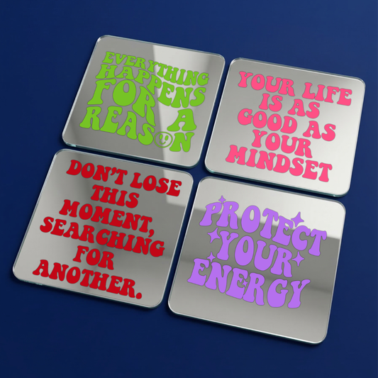 Protect Your Energy Affirmation Mirror Set (4pcs)