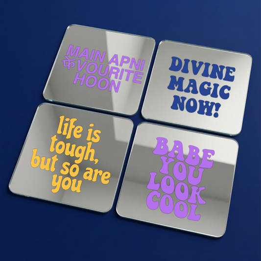 Confidence Glow Affirmation Mirror Set (4pcs)