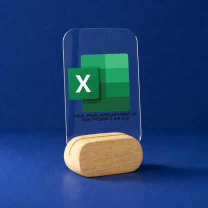 Excel My Life Desk Standee