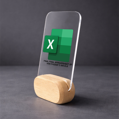Excel My Life Desk Standee