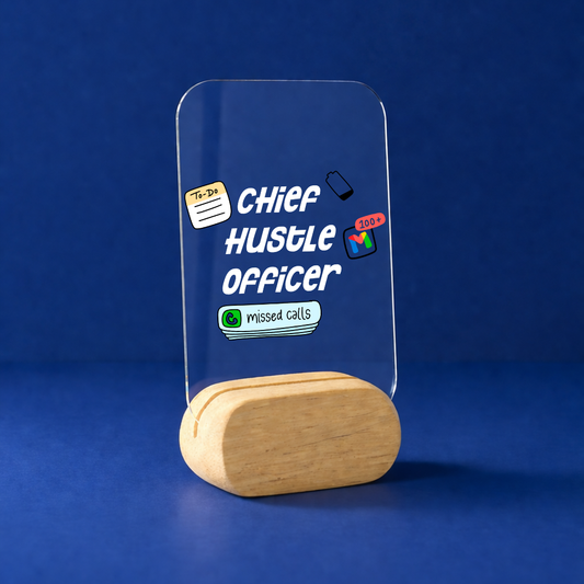 Chief Hustle Officer Desk Standee