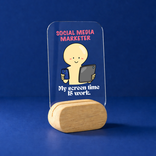 Social Media Life Desk Standee