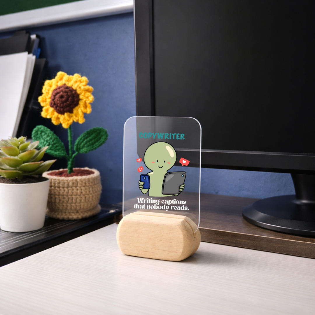 Copywriter’s Clapboard Desk Standee