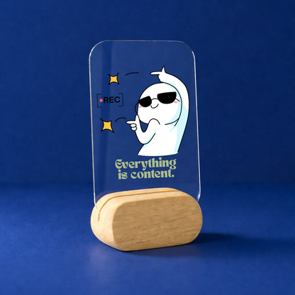 CONTENT IS LIFE Desk Standee
