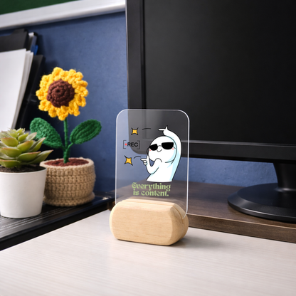 CONTENT IS LIFE Desk Standee