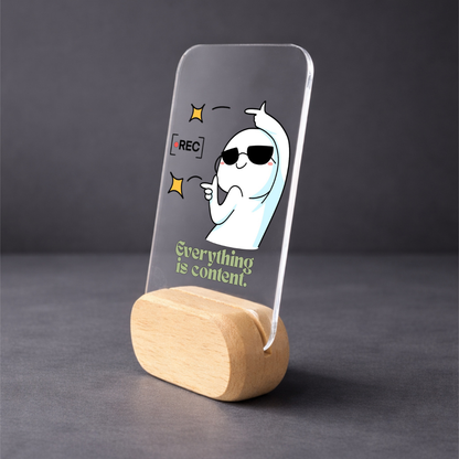CONTENT IS LIFE Desk Standee