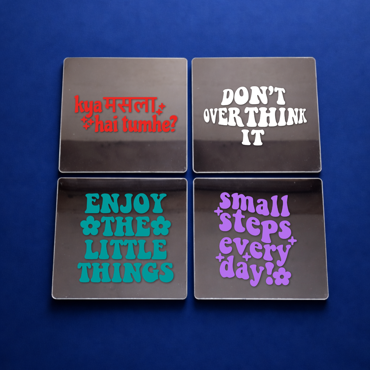 Relax, You’re Fine Affirmation Mirror Set (4pcs)