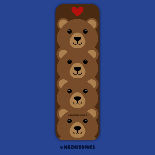 Bear Long Bookmark