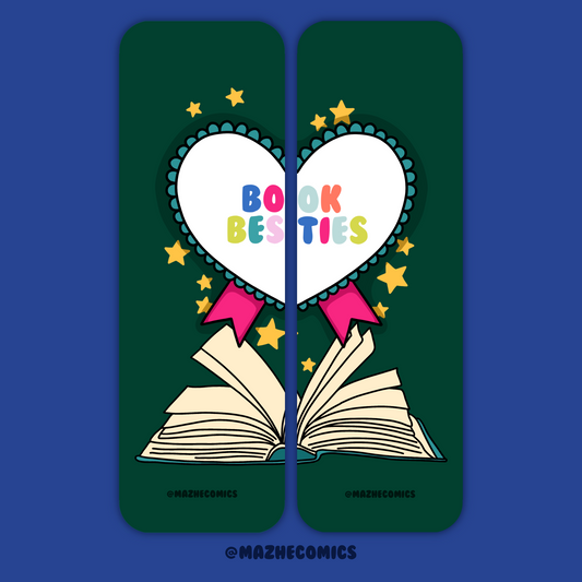 Set of 2 Book Besties Long Bookmark