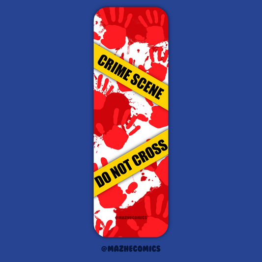 Crime Scene Long Bookmark