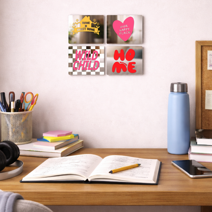 Happy Place Affirmation Mirror Set (4pcs)