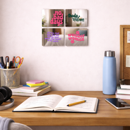 Do What Makes You Happy  Affirmation Mirror Set (4pcs)