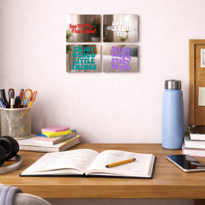 Relax, You’re Fine Affirmation Mirror Set (4pcs)